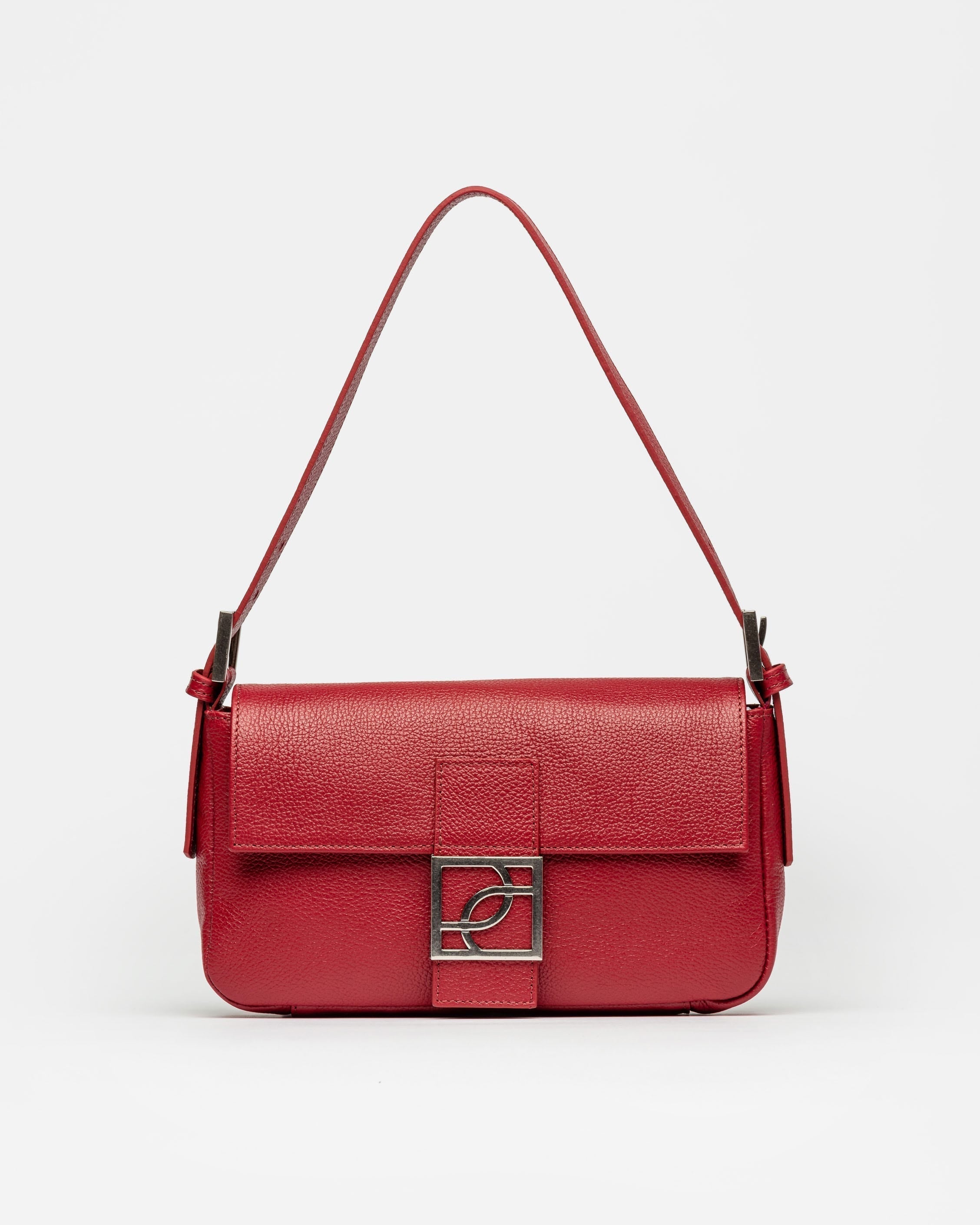 CARTERA AL HOMBRO SIGNATURE EN CUERO GRANEADO